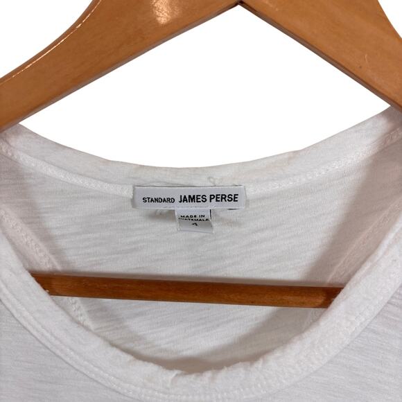 James Perse Women's White Ruched Tank Dress Size 4 - Picture 2 of 3